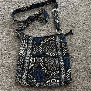 Vera Bradley Black and Blue Patterned Women's Bag